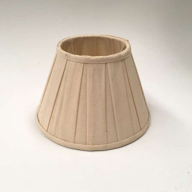 LAMPSHADE, Empire Style (Small) - Natural Calico Pleated Cone